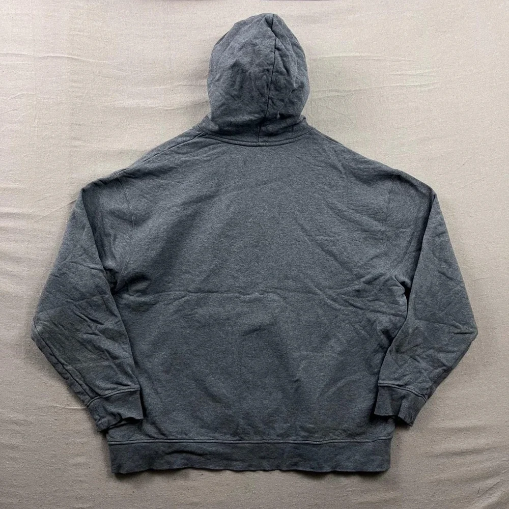 Jordan Flight Hoodie Mens XXL Gray Jumpman Patch Fleece Pullover Oversized